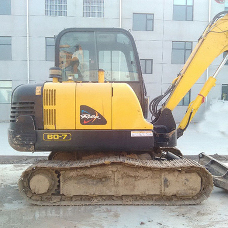 6 toneladas Hyundai Used Excavators Wheel R60-7 Hyundai Used Excavator Crawler 60