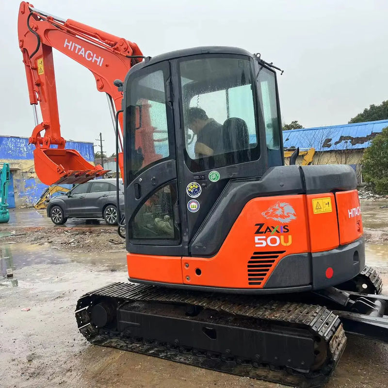 Excavadora usada Hitachi ZX50 mini-excavadora de 5 toneladas excavadora de segunda mão no Japão