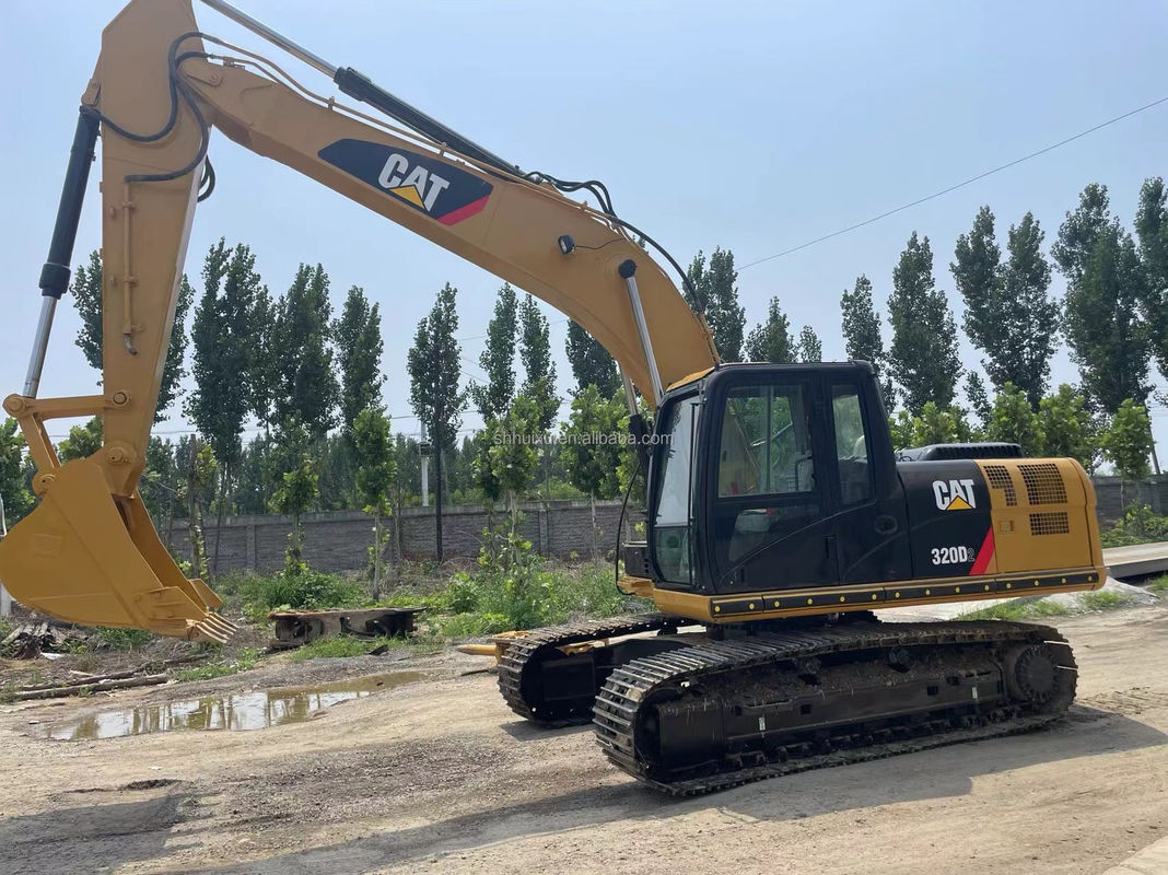 Máquina de escavação de segunda mão de boa qualidade Cat320D origem japonesa escavadeira de lagarta usada com EPA Caterpillar em estoque