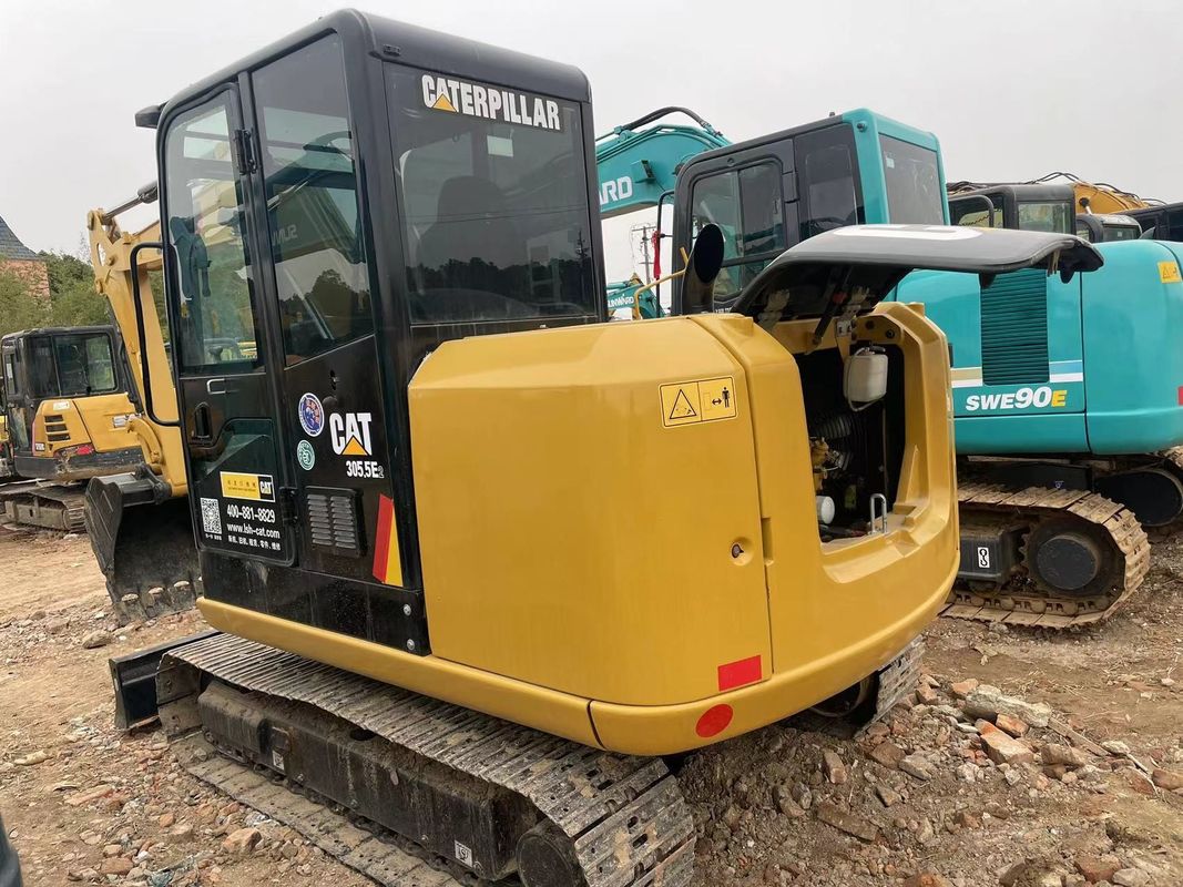 Boa qualidade 5.5 toneladas usadas CAT 305.5 escavadeira de raspador mini lagarta para venda CAT 303 Lagarta em estoque CAT 306 escavadeira