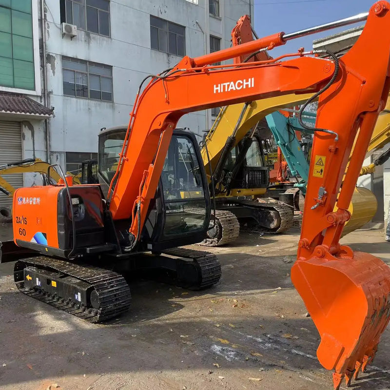 90%NUEVO Excavadora usada Hitachi ZX60 mini escavadora de 6 toneladas escavadora de segunda mão no Japão
