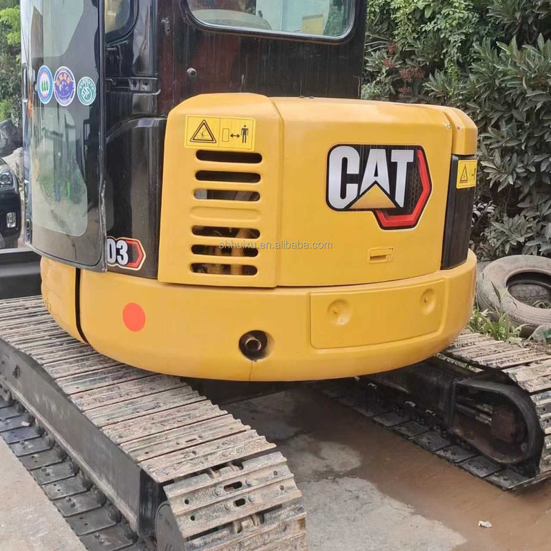 Mini escavadeira usada CAT303 com cabine de condução escavadeira de terra manual China mini escavadeira