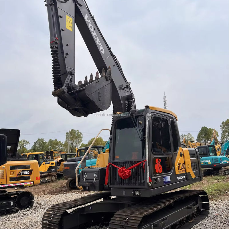 Excavadora usada Volvo 140 Máquina de escavação de segunda mão 14000KG 0,19m3 Capacidade de balde