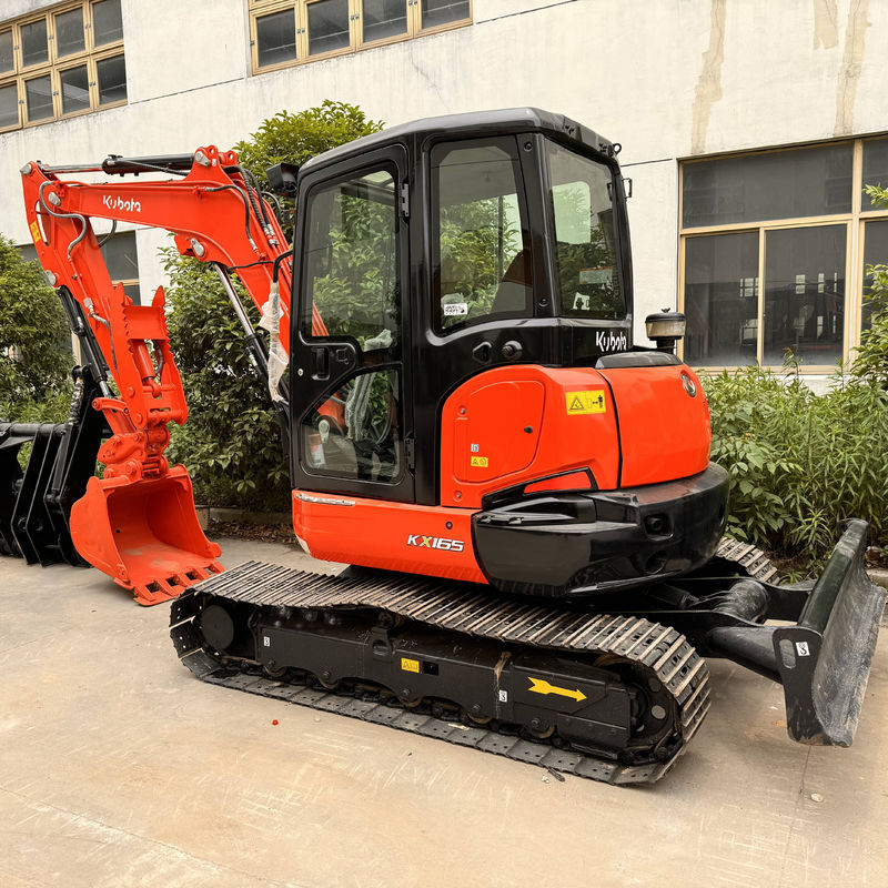 Excavadoras usadas kubota165 de segunda mão Excavadora para Janpan Máquinas de construção originais mini-excavadora usadas 6,5 toneladas