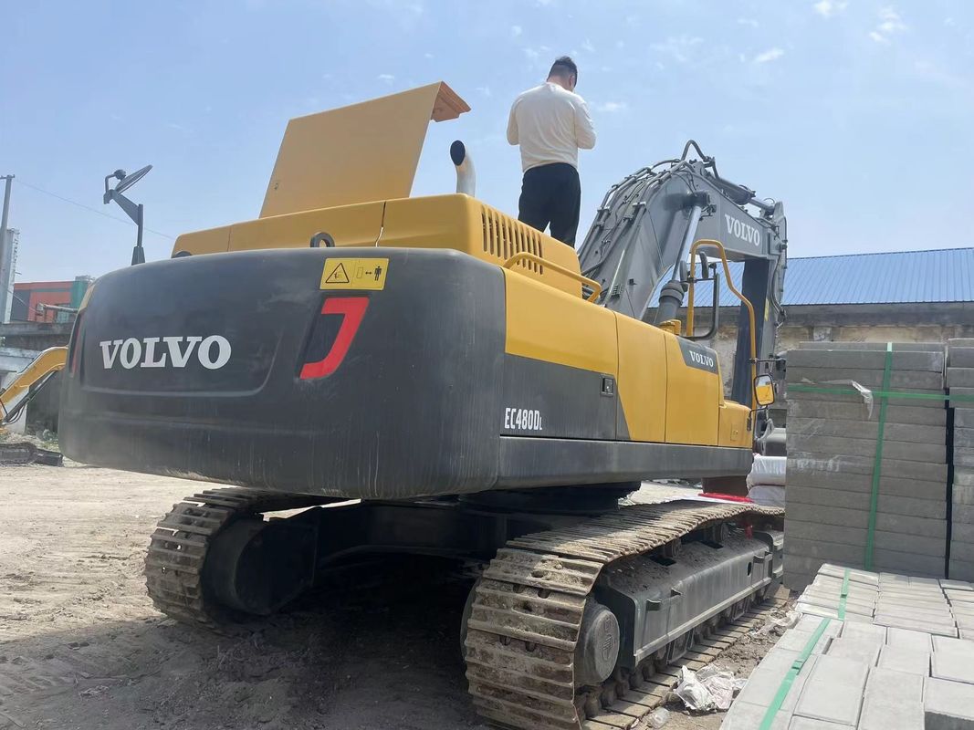 Excavadora Usada Original Volvo de 48 toneladas Excavadora Grande Usada Volvo 480 Máquinas