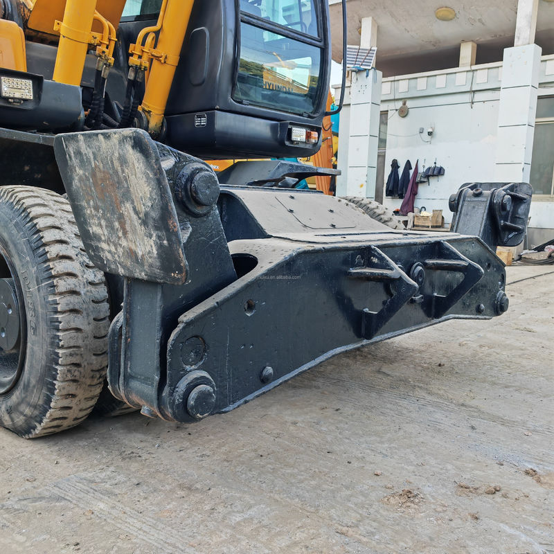 2.1m3 Capacidade de balde Excavadora de rodas usadas Hyundai 210 7 Excavadora de segunda mão