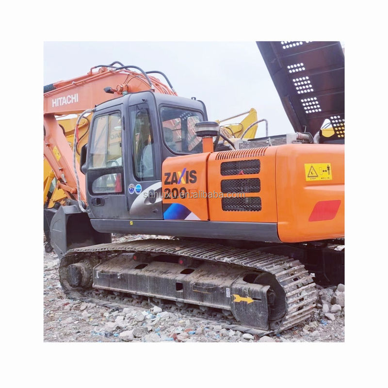 Usado japonês Hitachi Ex200 Crawler Excavator construção segunda mão em bom estado Hitachi zx200
