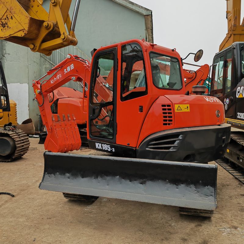Excavadora usada de tamanho médio kubota185/pronta para envio Excavadora de segunda mão Kubota 185 à venda