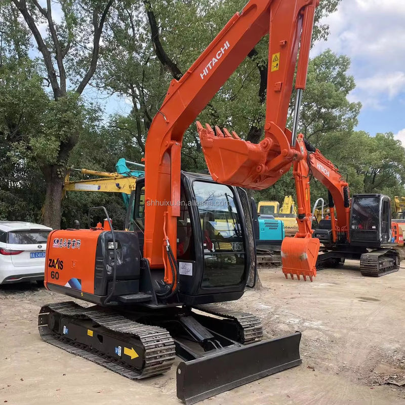 Excavadora usada Hitachi ZX60 pequena escavadora China exportação máquina Hitachi ZX60 escavadora mini escavadora bom preço para venda