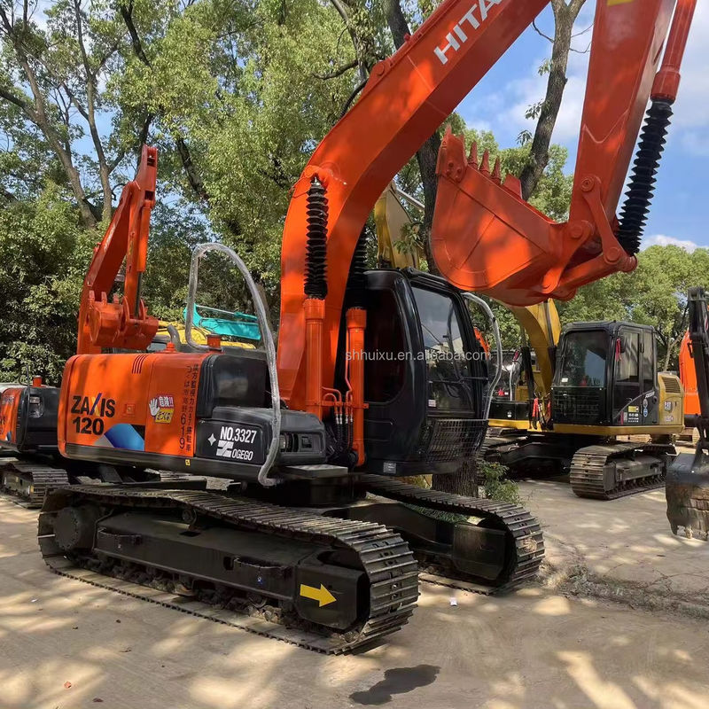 cor laranja usado Hitachi zx120/segunda mão Hitachi zx120 com preço barato à venda