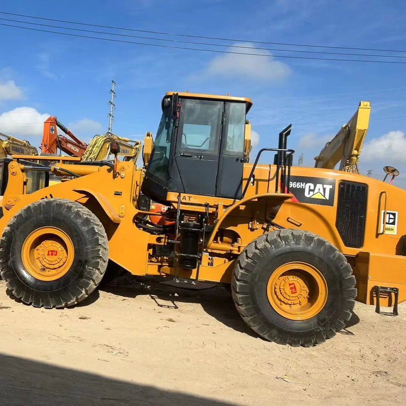 Carregador de 6 toneladas usado CAT966H carregador de larva usado 966 carregador de rodas usado
