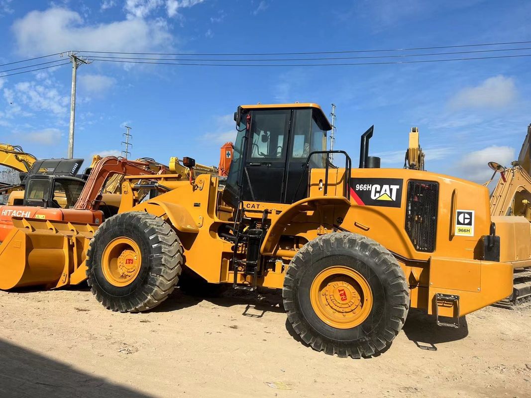 Carregador de 6 toneladas usado CAT966H carregador de larva usado 966 carregador de rodas usado