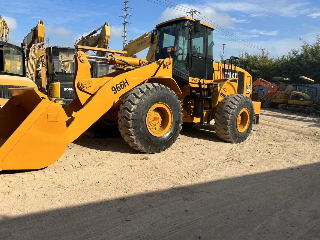 Carregador de 6 toneladas usado CAT966H carregador de larva usado 966 carregador de rodas usado
