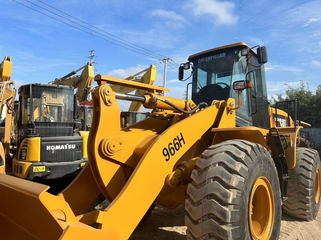 Carregador de 6 toneladas usado CAT966H carregador de larva usado 966 carregador de rodas usado
