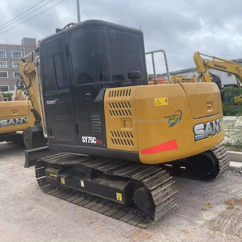 7.5 toneladas Excavadora Sany Usada de segunda mão Sany Crawler Excavadora Sany75