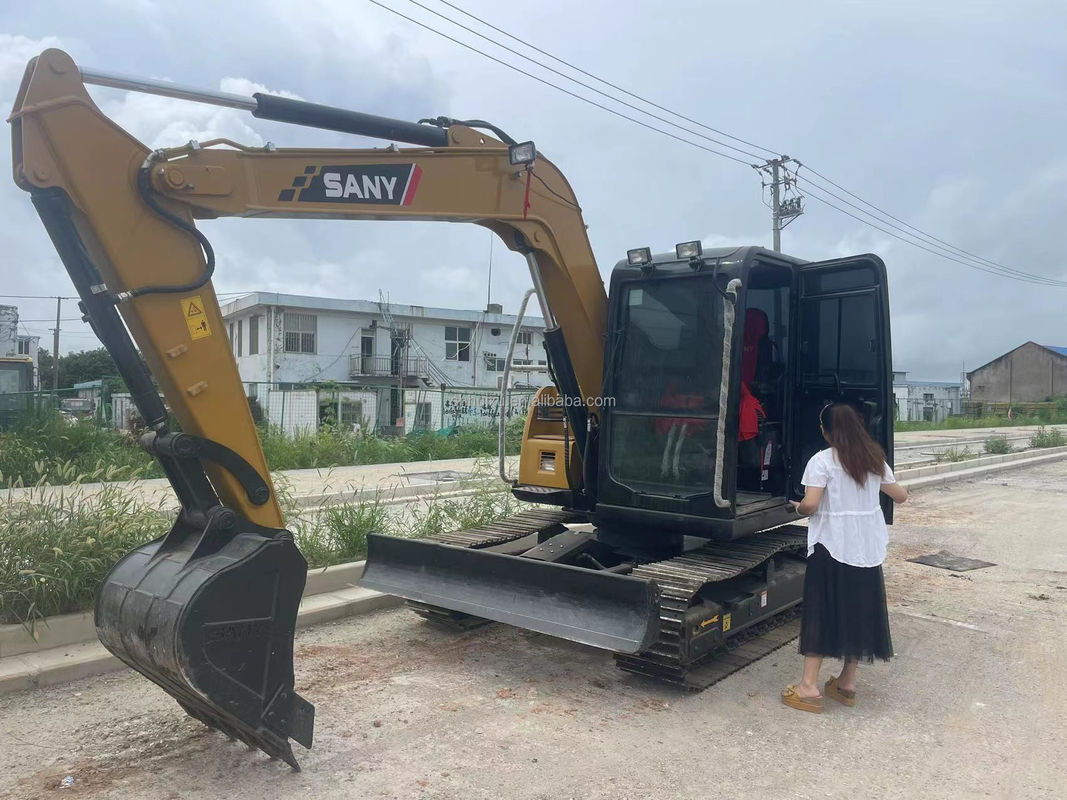 7.5 toneladas Excavadora Sany Usada de segunda mão Sany Crawler Excavadora Sany75