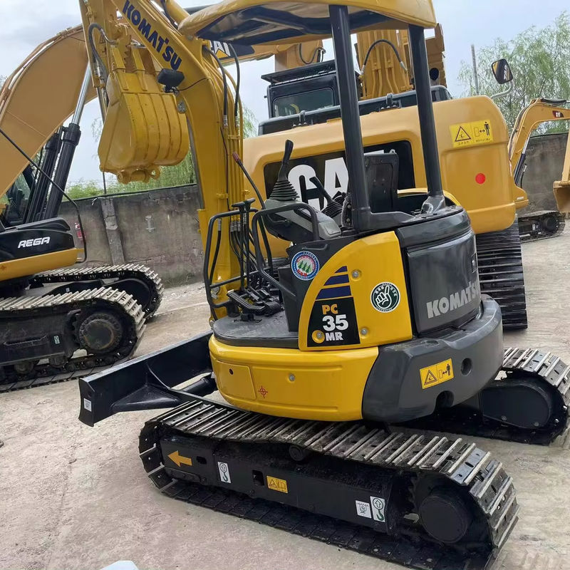 Mini-excavadora usada Komatsu PC35MR máquina de construção mini-excavadora de rastreador usado komatsupc35 venda quente