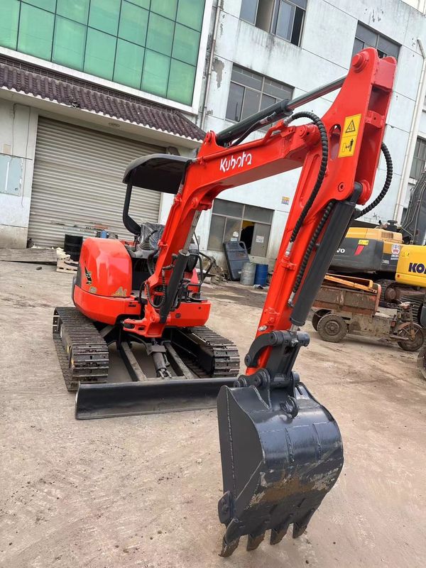 0.15m3 Balde Vermelho Mini Excavadora Usada Kubota U35 Mini Excavadora de segunda mão
