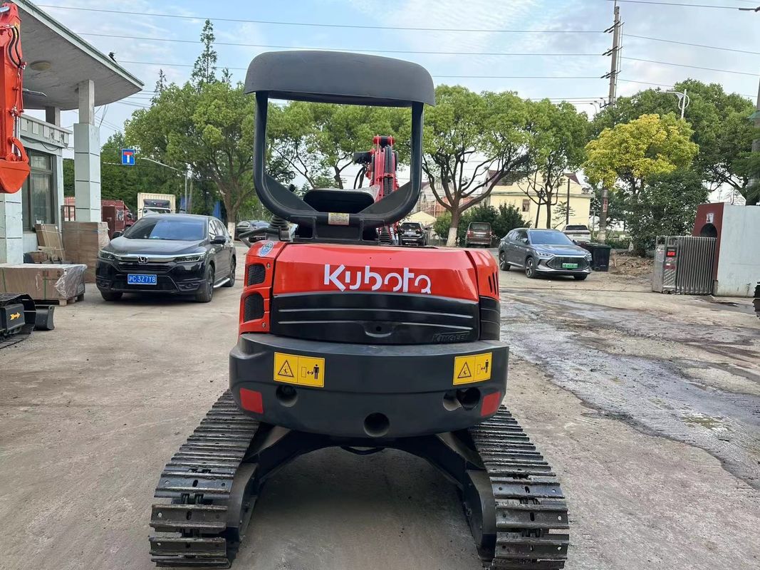 0.15m3 Balde Vermelho Mini Excavadora Usada Kubota U35 Mini Excavadora de segunda mão