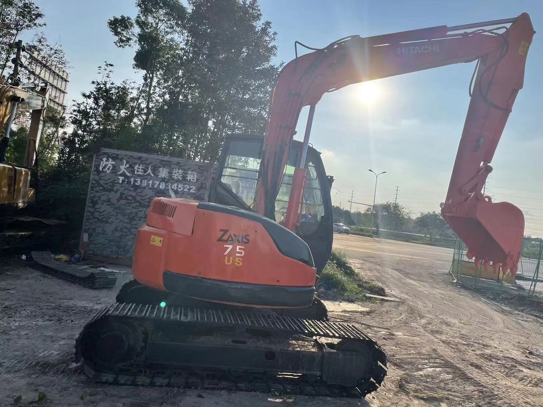 7.1 tonelada Usado Original Hitachi Zx70 Zx75 Mini Escavação 0,33m3