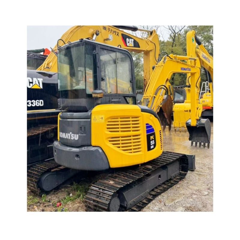 Excavadoras pequenas usadas Komatsu PC55MR mini-excavadoras usadas Komatsu 5T máquinas máquinas domésticas limpeza