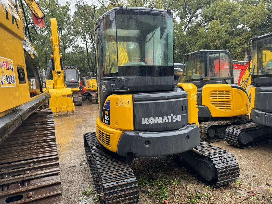 Excavadoras pequenas usadas Komatsu PC55MR mini-excavadoras usadas Komatsu 5T máquinas máquinas domésticas limpeza