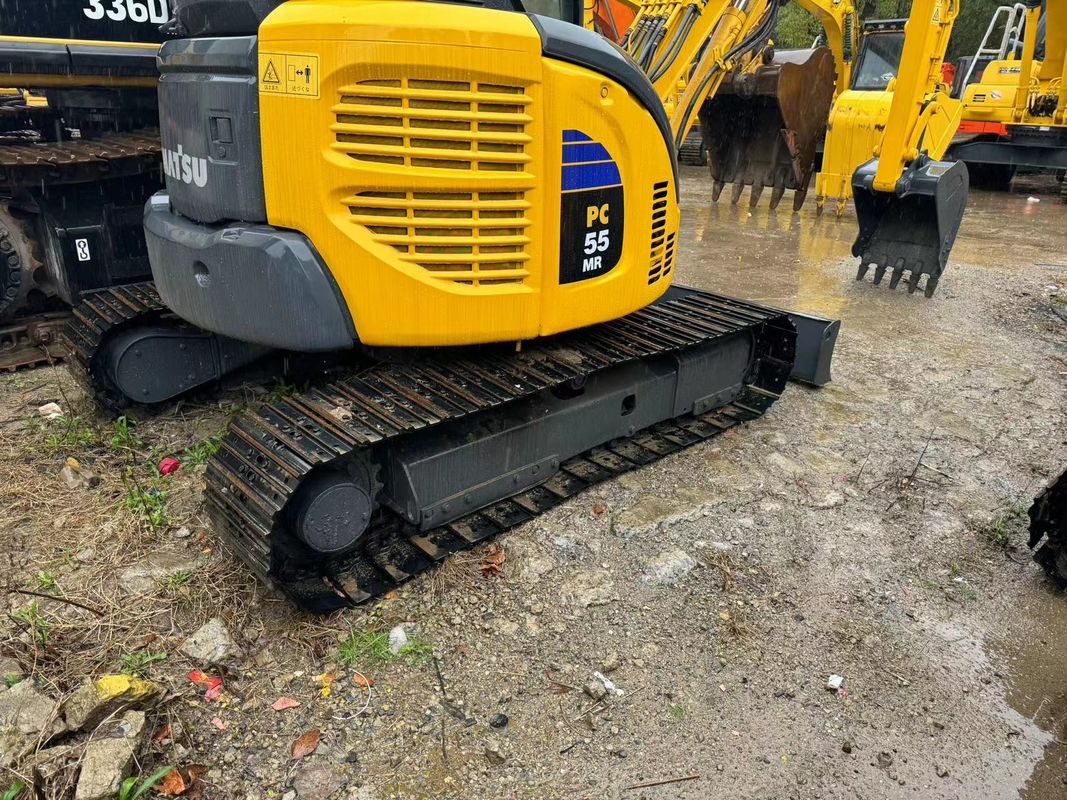 Excavadoras pequenas usadas Komatsu PC55MR mini-excavadoras usadas Komatsu 5T máquinas máquinas domésticas limpeza