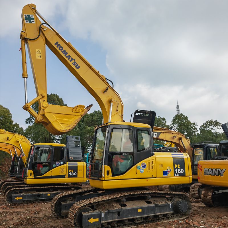 Excavadora de rastreador usada Komatsu pc160 para construção de mineração melhor preço de venda Com certificado CE/EPA em estoque