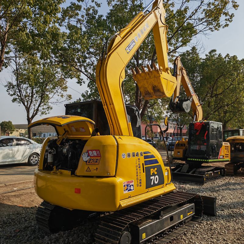 Excavadora usada com baixa duração de trabalho komatsu pc70-8/excavadora usada de alta potência komatsu pc70-8