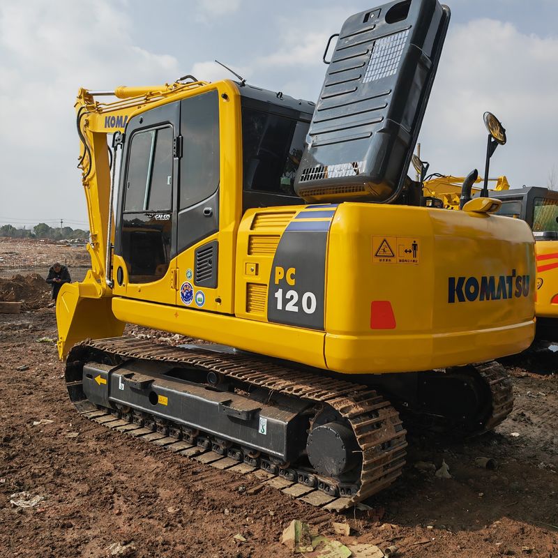 cor original usado escavadeira komatsu komatsu pc120/segunda mão preço baixo escavadeira komatsu pc120