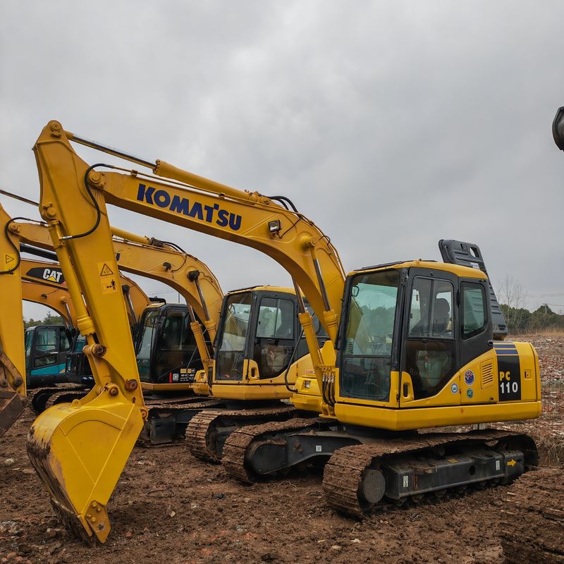 cor original usado Komatsu pc110/Hidráulico Crawler escavadeira usado komatsu pc110 à venda