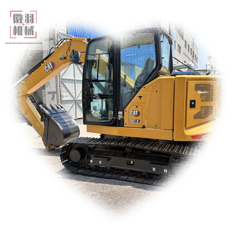 NOVO 100% em segunda mão Caterpillar 307.5 Mini Excavatora mini Usada Máquinas de construção Máquinas agrícolas