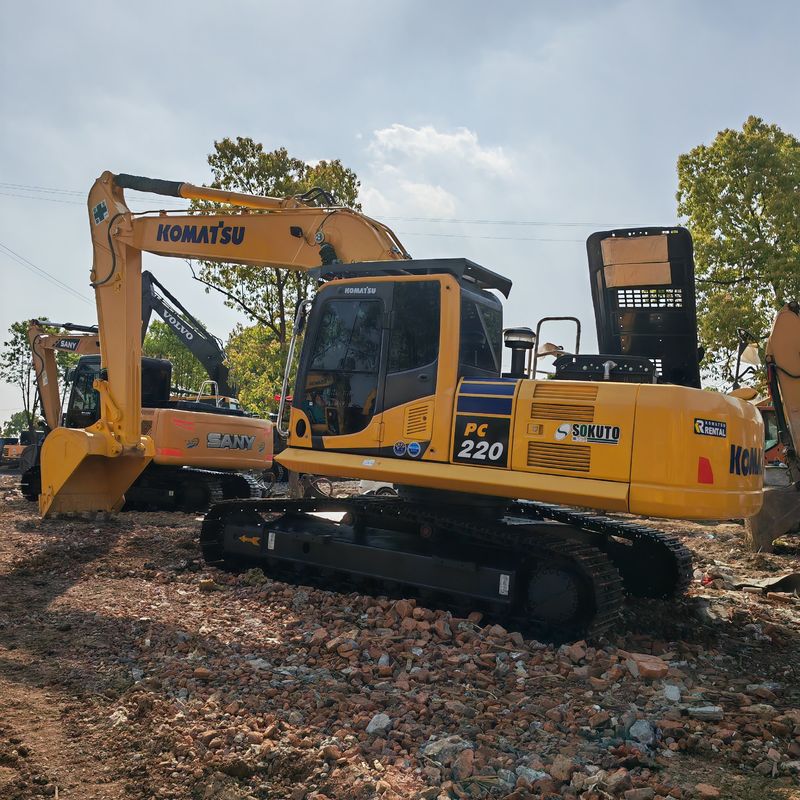 22 toneladas Excavador usado Komatsu Pc220 8 de segunda mão Cor original