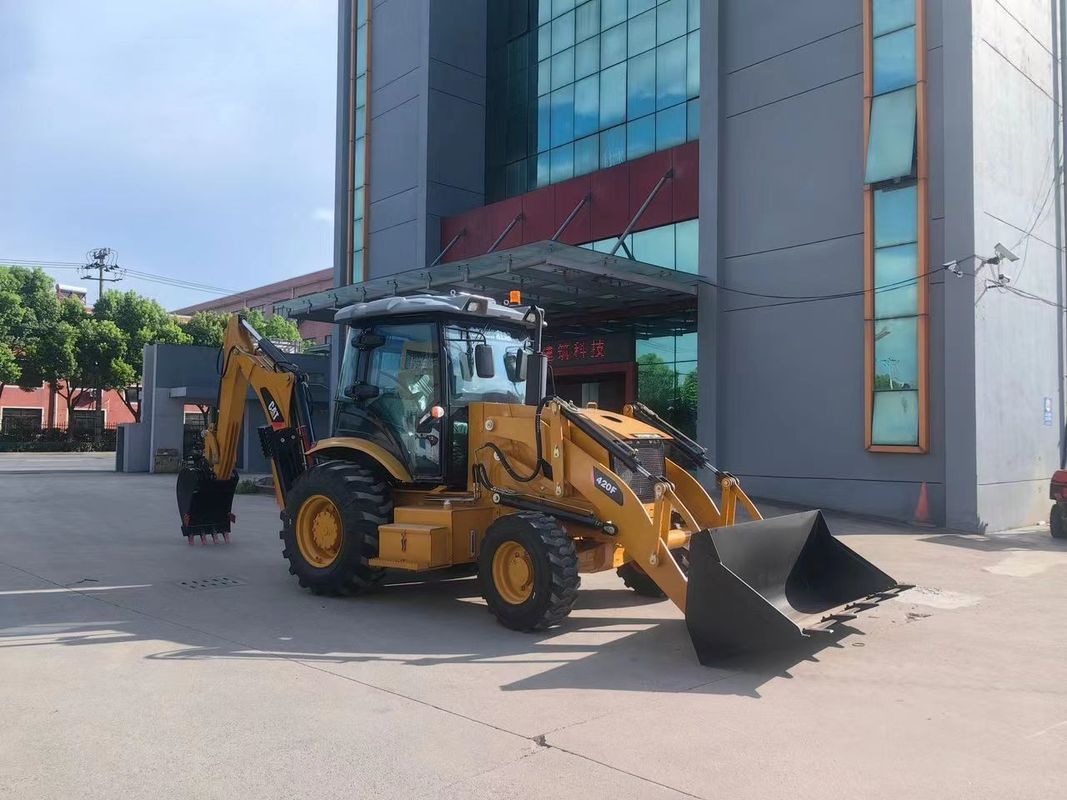 Excavadora usada Caterpillar CAT420F máquina de pintura de estradas/ japonês de segunda mão trator máquinas de estrada motor em boas condições