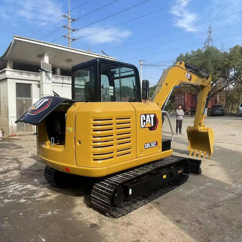 Excavadoras usadas CAT 305.5E preço barato escavadora usada 5T CAT305.5 pontos / máquinas de construção CAT305.5 5T escavadora de segunda mão