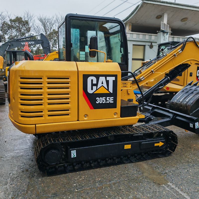 Mini escavadeira usada CAT 305.5E sem cauda Caterpillar 305.5 mini escavadeira preço baixo CAT302 CAT305.5 CAT306 CAT304 CAT305 à venda
