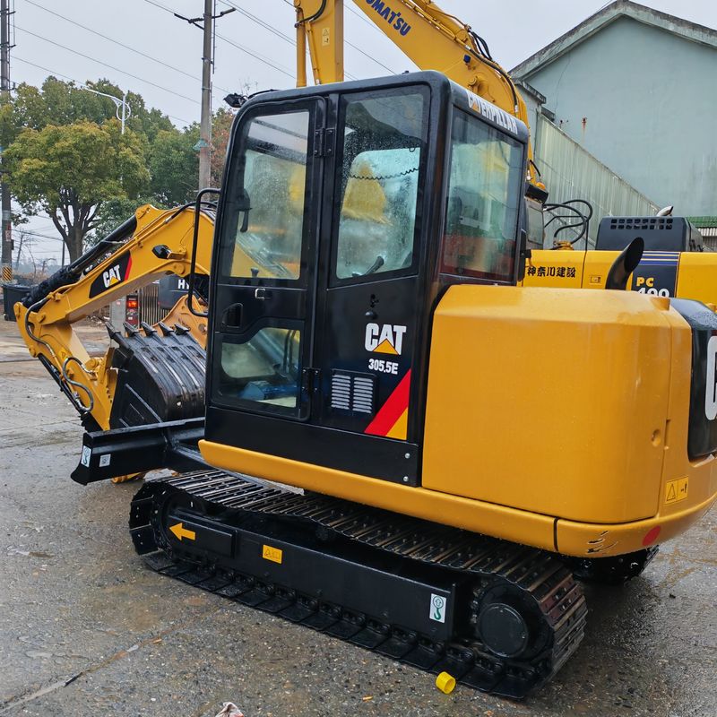 Mini escavadeira usada CAT 305.5E sem cauda Caterpillar 305.5 mini escavadeira preço baixo CAT302 CAT305.5 CAT306 CAT304 CAT305 à venda