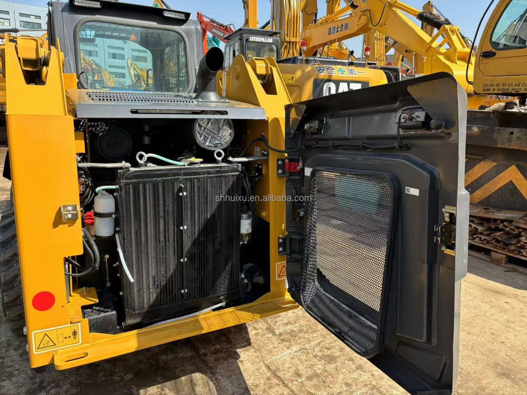 máquina de deslizamento usada CAT 246D3 Caterpillar escavadeira de rodas