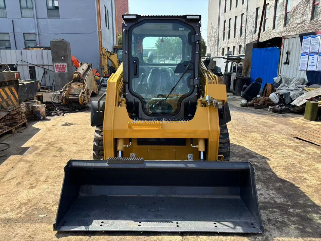 máquina de deslizamento usada CAT 246D3 Caterpillar escavadeira de rodas