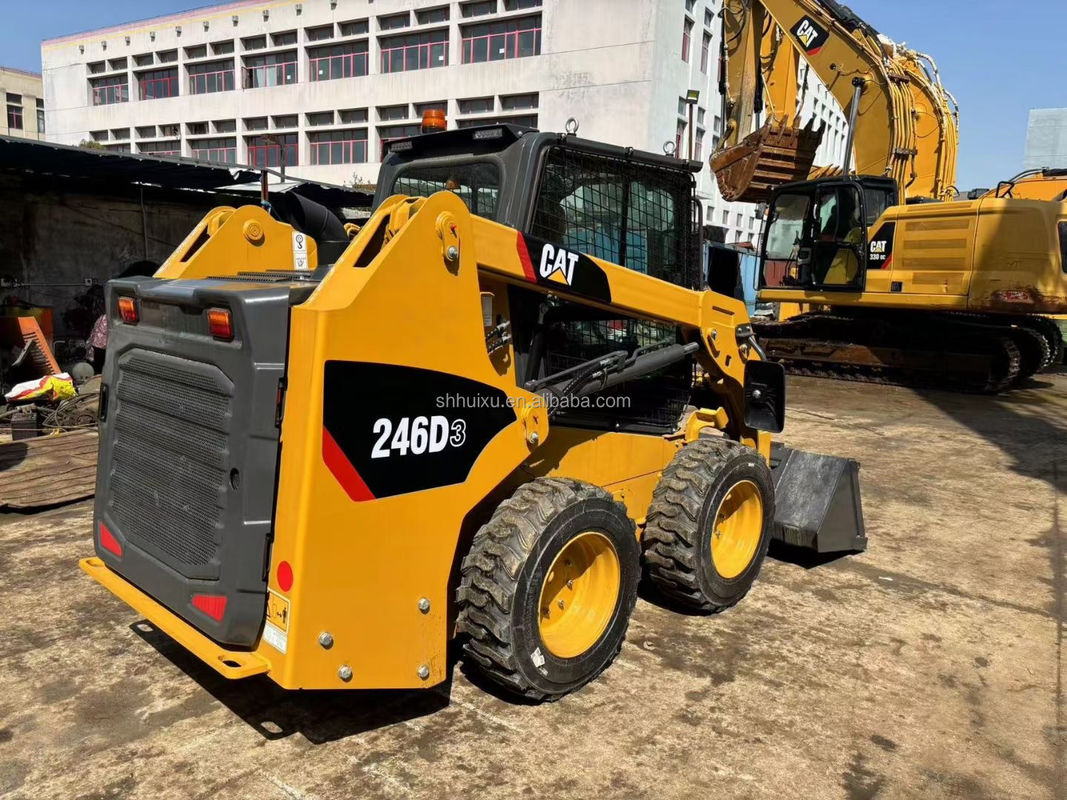 Caterpillar 246D Skid Steer Usado Cat 246C Skid Steer Loader Máquina de segunda mão Cat Loader
