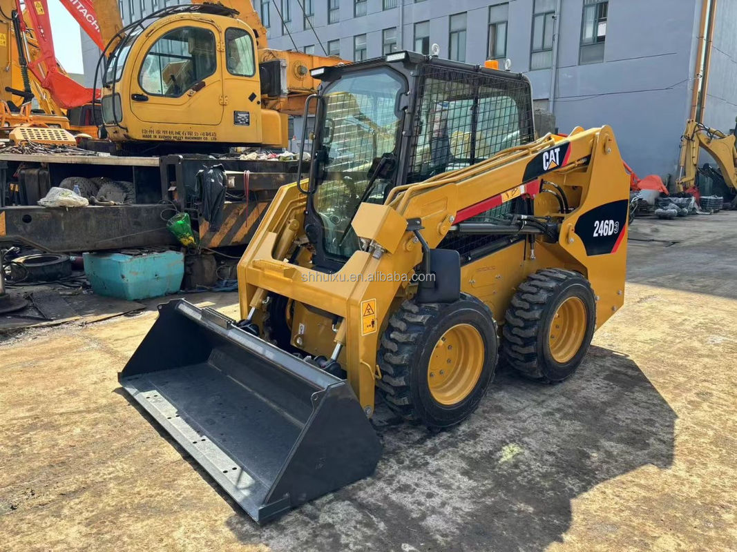Caterpillar 246D Skid Steer Usado Cat 246C Skid Steer Loader Máquina de segunda mão Cat Loader