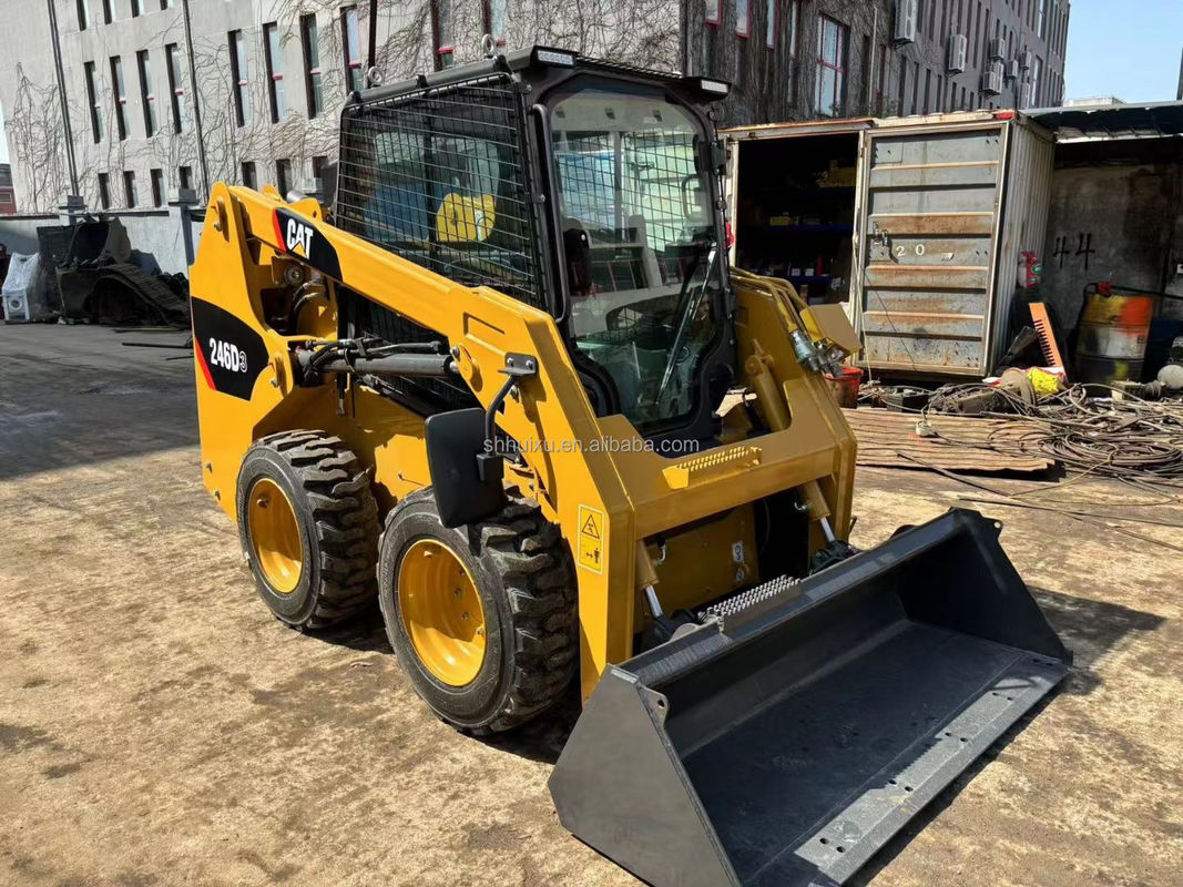 Caterpillar 246D Skid Steer Usado Cat 246C Skid Steer Loader Máquina de segunda mão Cat Loader