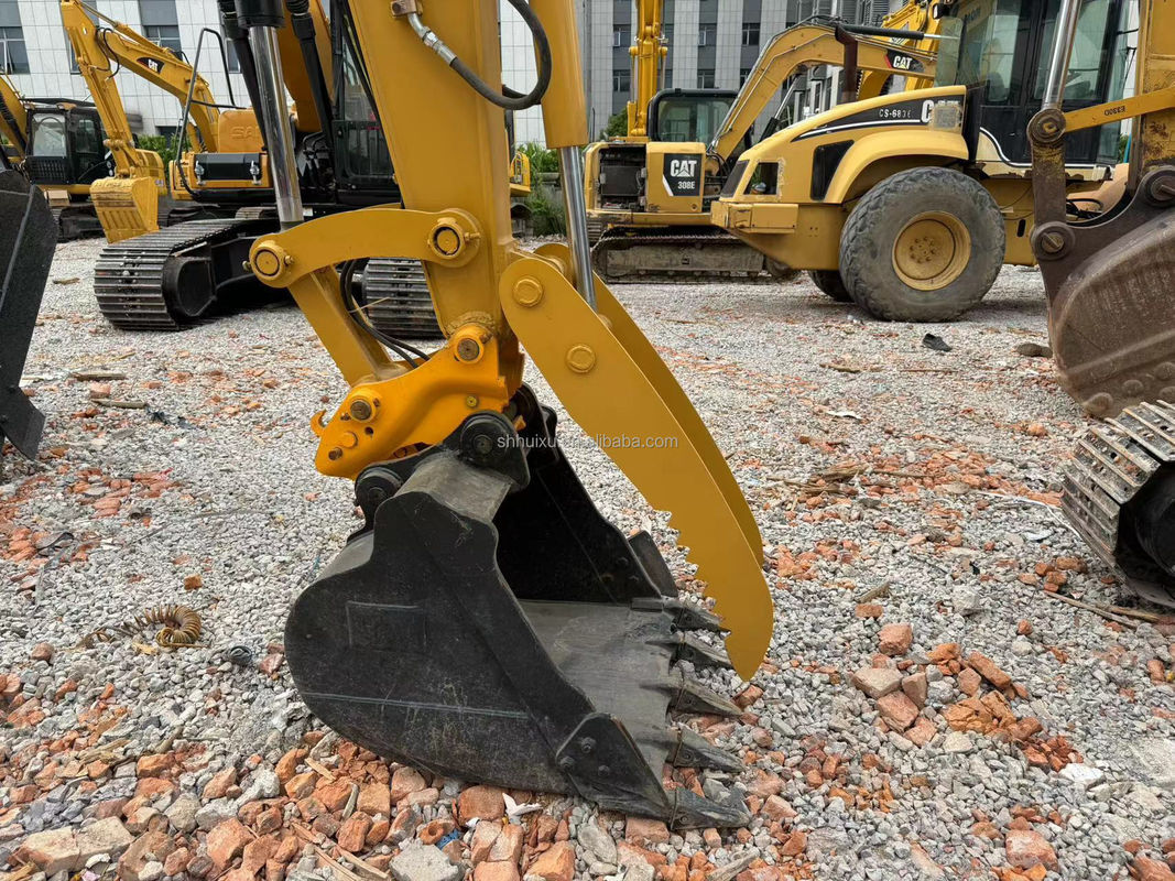 cor amarela motor de alta potência usado cat308e escavadeira usada cat cat308e de segunda mão