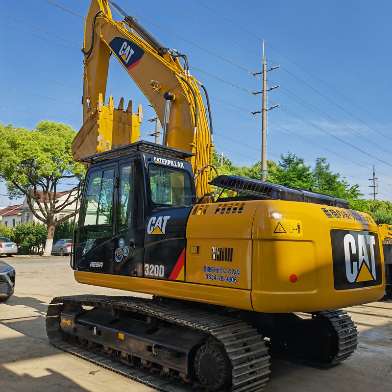 20 toneladas de potência de escavação usadas escavadeira cat320d/segunda mão preço barato usado cat 320d à venda