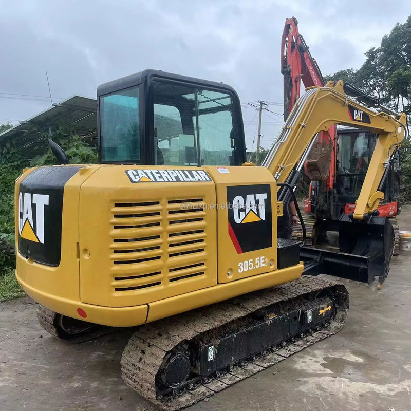 China máquina de escavadeira barata CAT 305,5E2 5T mini escavadeiras de segunda mão construção escavadeira