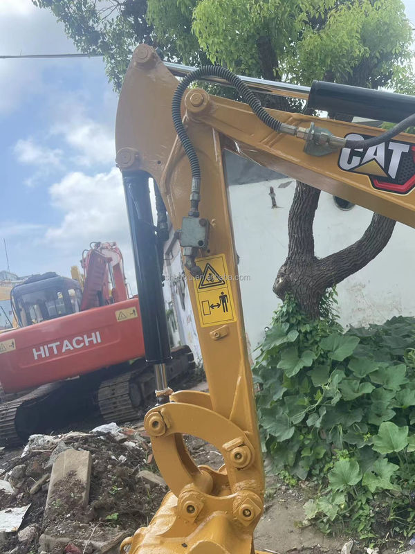 mini escavadeira usada cat301.7 com trilho de borracha/mini escavadeira de segunda mão cat301.7 com preço barato para venda